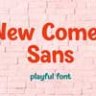 Шрифт - New Comer Sans