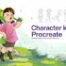 Детские штампы с персонажами Procreate
