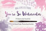 PS Watercolor Brush Kit 250 brushes 01.jpg