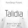 Шрифт - Talidia
