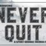 Шрифт - Never Quit