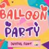 Шрифт - Balloon Party