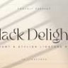 Шрифт - Black Delights
