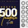 500 мандал векторная коллекция