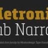 Шрифт - Metronic Slab Narrow