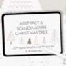 Скандинавская абстрактная рождественская елка