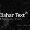Шрифт - Bahar Text