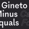 Шрифт - Gineto