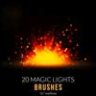 20 волшебный свет кисти Photoshop