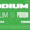 Шрифт - PODIUM Sharp